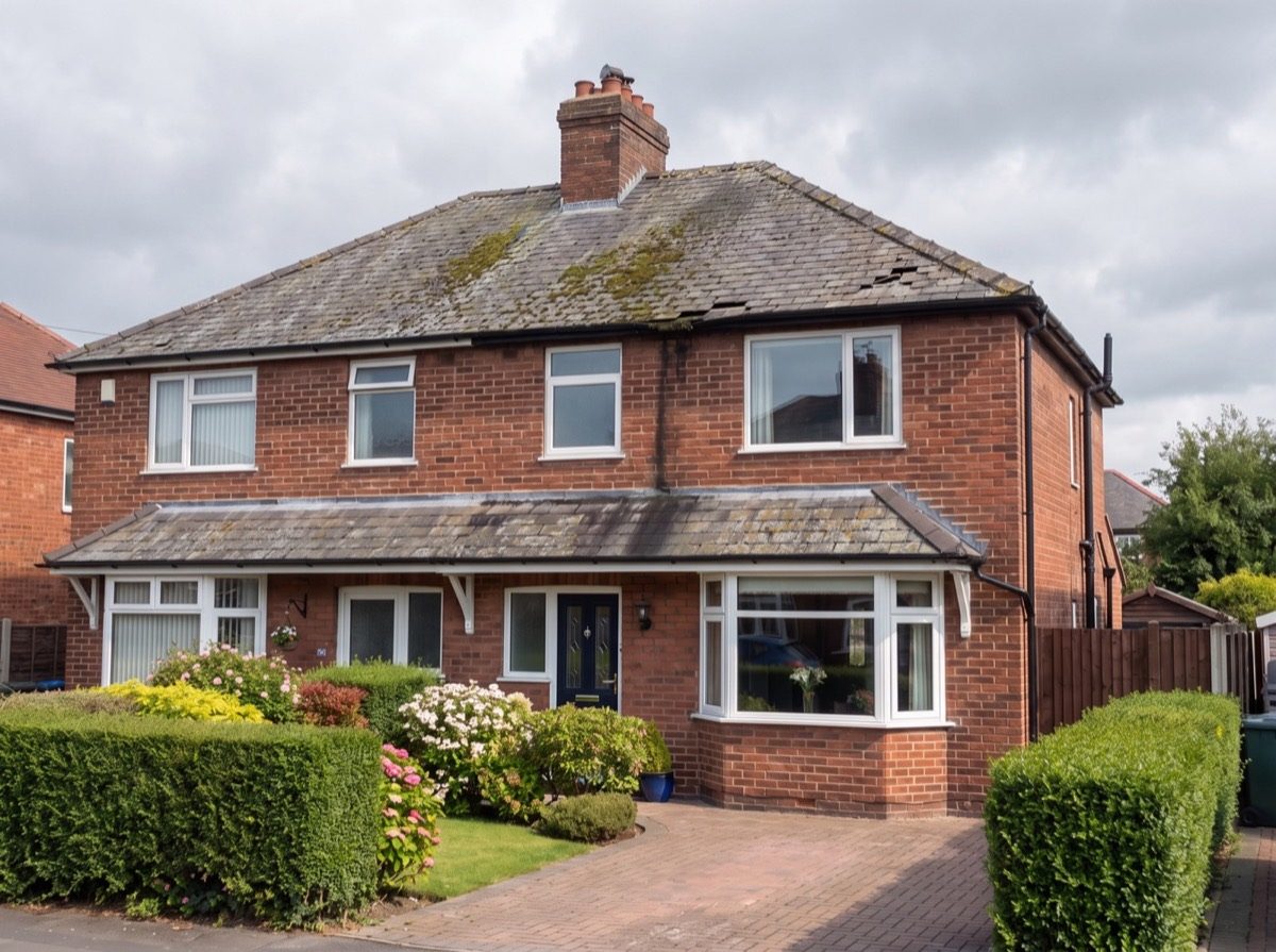 Roof before restoration